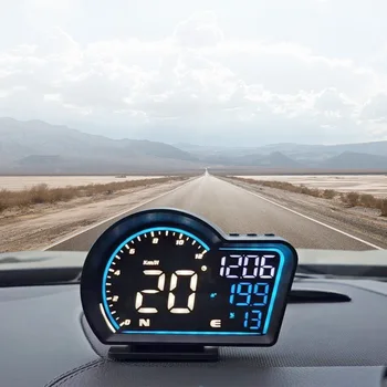 G16, ansel Head-Up Display LED Auto Rýchlomer Smart Digitálny Budík Pripomienka HUD GPS Pre Auto Príslušenstvo, palubný Počítač Auto 5V