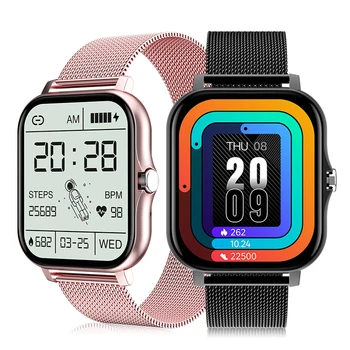 2021 Smart Hodinky Mužov plne Dotykový Šport Srdcovej frekvencie Fitness Tracker Vodotesný IP67 Bluetooth Hovor Žena Smartwatch Pre Android iOS