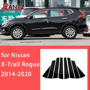 Na Nissan X-Trail Rogue na roky 2014-2020 8pcs/Set Auto Samolepky Dvere, Okno Pilier Príspevok Pokrýva Výbava Príslušenstvo Vonkajšie Časti