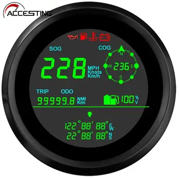 0-299 km/h GPS Tachometer Alarm prekročenia rýchlosti OTÁČOK, Ručička Tachometra Na Lodi Motocykel, Auto