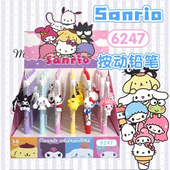 36pcs Sanrio Cartoon Prívesok Mechanickej Ceruzky 0,5 mm Žiak Patentné Ceruzky Kuromi Melódie Hello Kitty Roztomilý Papiernictvo Veľkoobchod