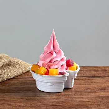 Simulácia Dymu ice cream model údená ice cream rekvizity misky typu ice cream vzorky Magic tekutého Dusíka Fajčenie Ice Cream Plesní