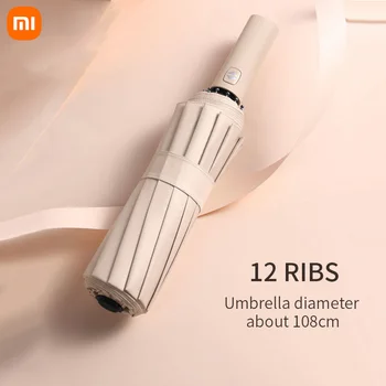 Xiao 12 Rebier Silné UV Dáždnik Zväčšiť 108 cm Priemer Automatické Parasol Vietor, Dážď Odpor Bumbershoot Muži Ženy Dáždniky