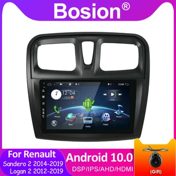 Bosion Android 10.0 autorádia Pre Renault Logan 2 2012-2019 Sandero 2 2014-2019 Auto Rádio Multimediálny Prehrávač Videa Navigácia GPS