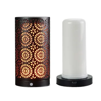 Flameless Sviečky Dobiť Prevádzkované Reálne Vosk Blikanie Pohybujúce sa Knôt Elektrické LED Multifunkčné Svietidlo Rafinované Umenie Svetlo