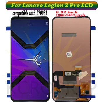 Pôvodné Amoled Pre Lenovo Légie 2 Pro L70081 LCD Displej s Dotykovým Panelom Digitalizátorom. Pre Lenovo Légie 2pro LCD Displej