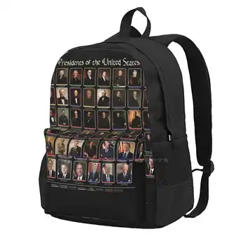 46 Prezidentov Spojených Štátov Zoznam ( Vrátane Joe Biden ) Dospievajúci Študent Batoh Notebook Cestovné Tašky Bývalý Prezidentov