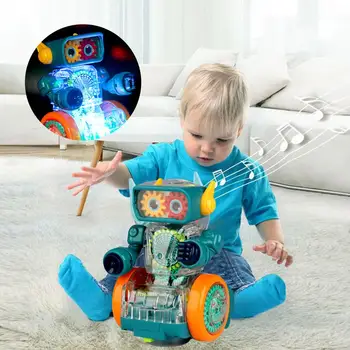 Ľahký Zábavné Zamerané Robot Elektronické Bábika Deti Hračka Elektrický Robot Model Hladké Hrany Duševného Vývoja