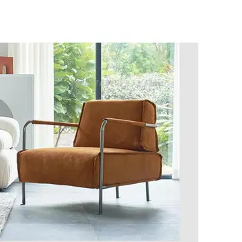 Svetlo luxusné dizajnér single pohovka kreslo taliansky voľný čas obývacia izba balkón čisté červené Bruxelles Brusel stoličky