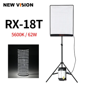 Falcon Eyes RX-18T 62W 504pcs Led CRI93 Rollable LED Video Svetlo Handričkou Lampa s Regulátor + X-tvar Podpory + svetelný stojan