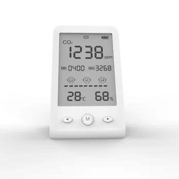 Digitálny Co2 Meter Kvality Ovzdušia Monitor Co2 Snímač Mini Oxidu Uhličitého Plynu Detektor Vzduchu Analyzer Home Office Plynu Indikátor Úrovne
