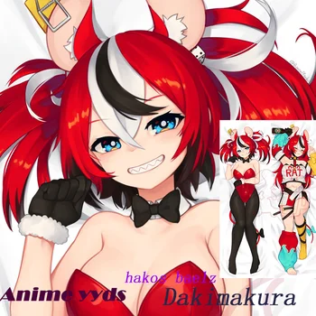 Dakimakura Anime hakos baelz ( virtuálne youtuber) Tela Vankúš obojstranná Tlač v životnej veľkosti Kryt
