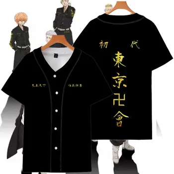 2021 Nové Módne Tokio Revengers Anime Cosplay T-shirt Príčinné Hanagaki Takemichi Ken Ryuguji Tee Pohodlné Topy