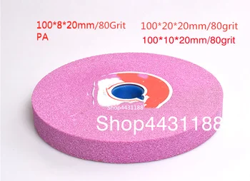 100*20 mm 80Grit Korund Ružový Leštenie Kolies Stroj na Brúsenie, Leštenie Kolies Brúsne Nástroje Pre rýchloreznej Ocele Legovanej Ocele