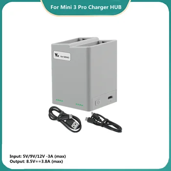 Pre Mini 3Pro Nabíjačku HUB sa môže Previesť Mini 3 Batérie do elektrickej Banka Účtovať Diaľkové Ovládanie alebo Iné USB Zariadenia