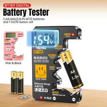 Univerzálny Digitálny Batérie Tester LCD Displej BT189 AAA 9V 1,5 V Kapacita Diagnostické Domácnosti Power Bank Detektory Nástroje