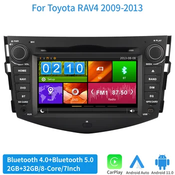 Auto Multimediálny Prehrávač Pre Toyota RAV4 RAV 4 roky 2009-2013 autorádio, Stereo Video Navigácia GPS DSP Vedúci Jednotky CarPlay Android 11
