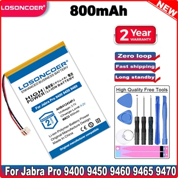 LOSONCOER 800mAh Batérie 14192-00, AHB412434PJ Pre Jabra Pro 9400, 9450, 9460, 9465, 9470