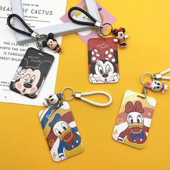 Disney Mickey Minnie Donald Duck Kreditnej Karty IDENTIFIKÁCIA Držiteľa Taška Študent Ženy, Chlapcov Cestovné Banka Autobus vizitku Kryt S Kľúčom