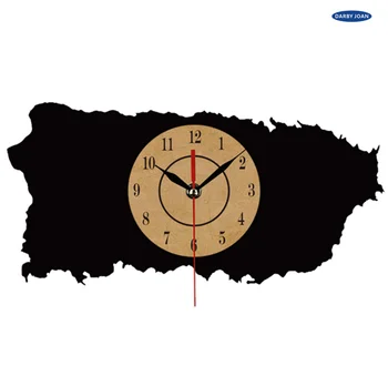 nástenné hodiny CD, Vinyl Wandklok Puerto Rico Klassieke Klok Relogio Parede Decoratieve Woonkamer
