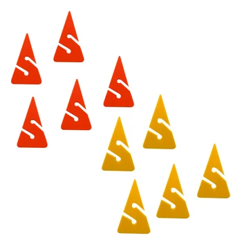 10 Ks Oranžová a Žltá Trojuholník Tvarované PVC Line Šípku Markerov pre Potápanie Jaskyňa Vrak Robinzonáda