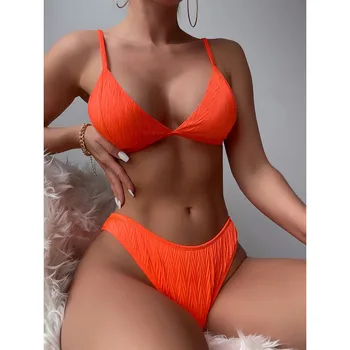 Ženy Pevné Micro Bikini Sexy Push Up Pláži Plavky, Módne Dve Kus Plavky Nastaviť Letné Hot Predaj Biquini 2023 Nové