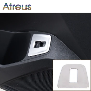 Atreus 1pcs Nehrdzavejúcej Ocele batožinového priestoru Prepnúť Tlačidlo Panel Pokrýva Samolepky Pre Volkswagen VW Tiguan Mk2 2016 2017 2018 Príslušenstvo