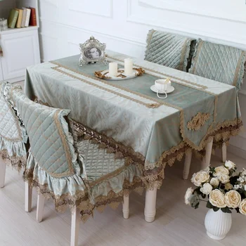 Európska Luxusné Obrus Vyšívané Obdĺžnikový Stôl Handričku pre Weding Banquet Žakárové Tabuľka Kryt Môže Byť Prispôsobený