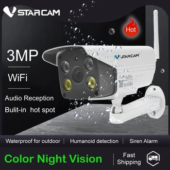 Vstarcam 2MP 3MP Bezdrôtová IP kamera Wifi IČ Farebné Nočné Videnie Nepremokavé Vonkajšie Vnútorné Home Security Audio Príjem Fotoaparát