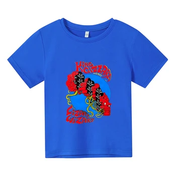 Kráľ Gizzard & Lizard Sprievodca Roztomilý Grafické T-shirt 100% Bavlna Lete Mäkké Tee-shirt Kawaii Cartoon Chlapci a Dievčatá Tshirts