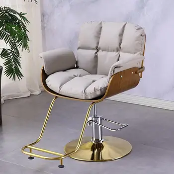 Jednoduché Kožené jedálenské stoličky nastaviť luxusné pohodlie Špeciálne Holič z Nehrdzavejúcej Sedačkovej lanovky Obchod Otáčania Zdvíhací Nábytok YYY72YH