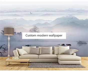 beibehang Prispôsobiť nové moderné abstraktné krajiny atrament linky, spálne, obývacia izba tapety na stenu papiere domova papier peint