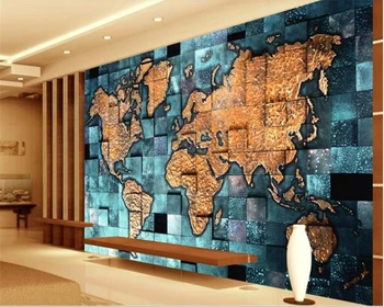 beibehang USA retro mape sveta nástennú maľbu, tapety 3d plastické dekorácie interiéru posteli, TV joj, tapety na steny, 3 d
