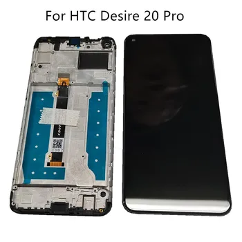 Pôvodný Pre HTC Desire 20 Pro LCD Displej Dotykový Displej Digitalizátorom. Montáž Pre HTC Desire 20 Pro Displej S Rámom Opravy Dielov
