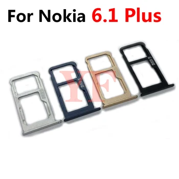 Pre Nokia 6.1 Plus X6 6 plus N6 + 2018 TA-1000 TA-1068 zásuvka na Kartu Sim Slot Držiteľ Adaptér Zásuvky Náhradné Diely