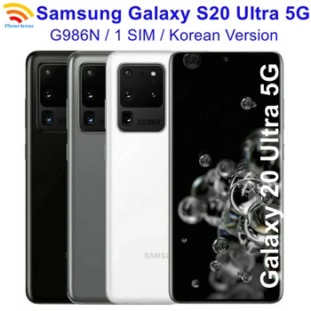 95% Nový Samsung Galaxy S20 Ultra 5G S20U G988N 6.9