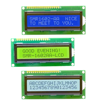 16x2 Charakter SPLC780D 1602 LCD Displeja Modul DC 5V LCM Modré Podsvietenie Kompatibilný s Raspberry Pi, Arduino, STM32, 8051MCU