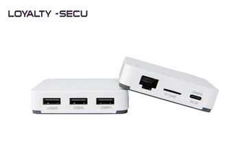 Bezdrôtový WiFi Bluetooth Network Print Server s 3 USB Porty