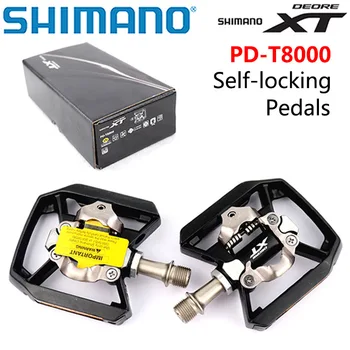 Shimano XT PD T8000 Pedále Self-locking MTB Bicykel Pedále Pedále Bicykla Patrí SM-SH56 Originálne Krabice Cyklistické doplnky