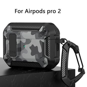 Shockproof puzdro pre Apple AirPods Pro 2 1 AirPods 3 2 1 Ochranné Puzdro Carbon Fiber Mäkké Silikónové Bluetooth Slúchadlo Kryt